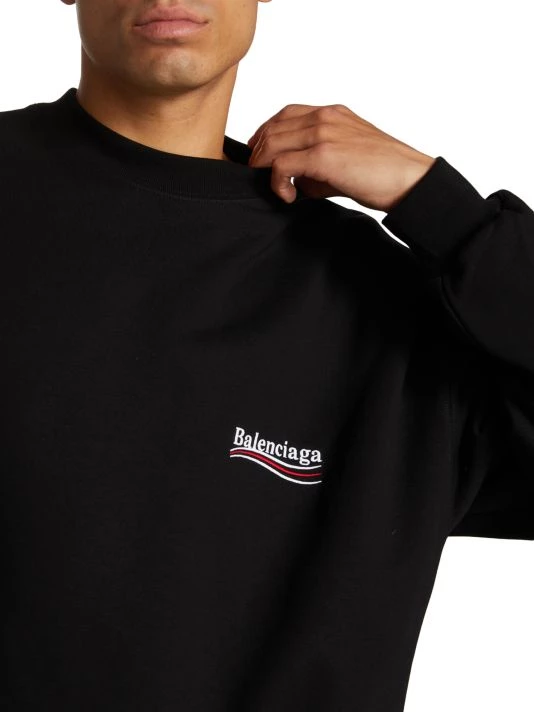 Balenciaga Regular Campaign Crewneck Sweatshirt For Men - Image 6