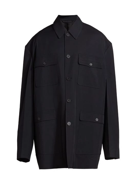 Balenciaga Flap Pocketed Jacket For Men