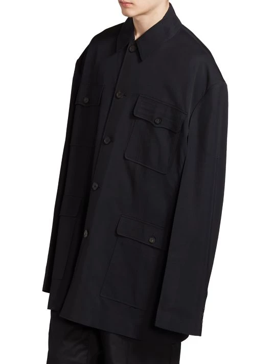 Balenciaga Flap Pocketed Jacket For Men - Image 4