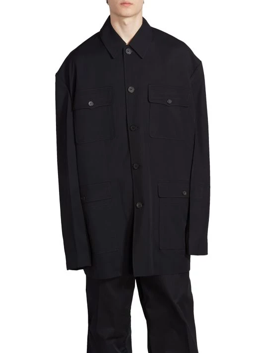 Balenciaga Flap Pocketed Jacket For Men - Image 6