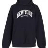 Balenciaga Cities Oversized New York Logo Patch Hoodie