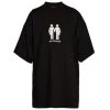 Balenciaga Oversized Pride Flag T-Shirt For Men White Black