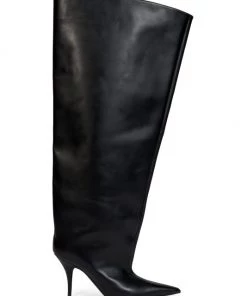 Balenciaga Waders 90 Leather Tall Boots