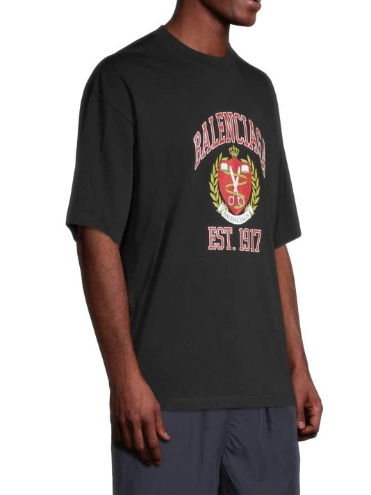 Balenciaga College Medium-Fit T-Shirt For Men - Image 4