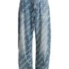 Balenciaga Large-Fit Logo Jeans For Men