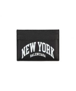 Balenciaga New York Leather Card Case For Men