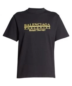 Balenciaga Logo Cotton T-Shirt