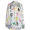 Balenciaga Artist Doodle Graphic Blouse