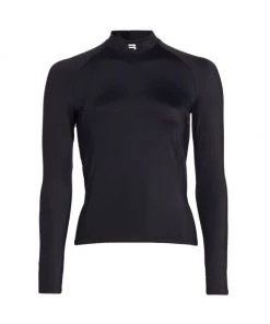 Balenciaga Logo Mock Neck Top
