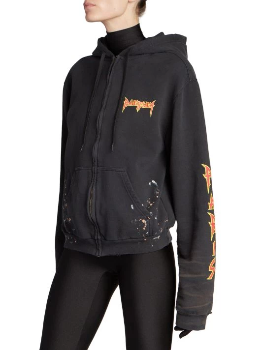 Balenciaga Logo Zip-Up Hoodie - Image 4
