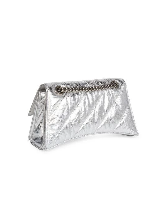 Balenciaga Crush Quilted Metallic Leather Chain Bag - Image 5