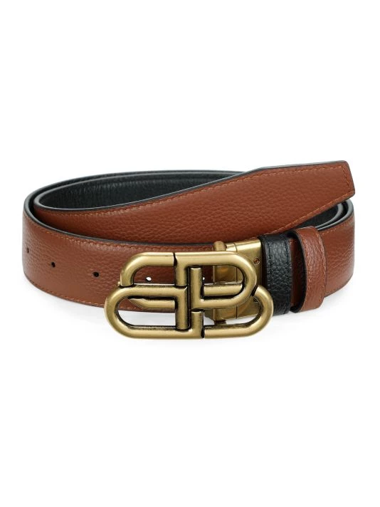 Balenciaga Logo-Buckle Reversible Belt For Men - Image 2