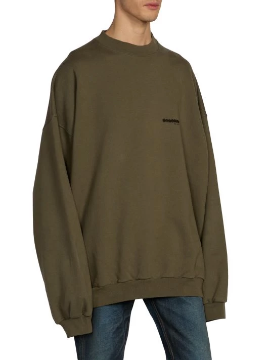 Balenciaga Oversized Redacted Logo Sweatshirt For Men - Image 4