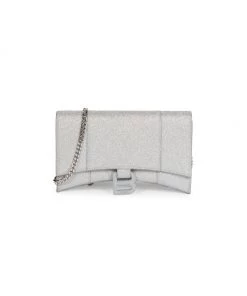 Balenciaga Hourglass Glitter Wallet-On-Chain