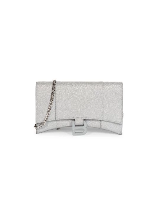 Balenciaga Hourglass Glitter Wallet-On-Chain