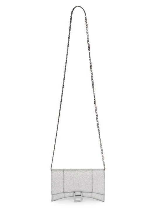 Balenciaga Hourglass Glitter Wallet-On-Chain - Image 5