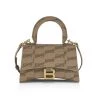 Balenciaga XS Hourglass BB Monogram Coated Canvas Top Handle Bag