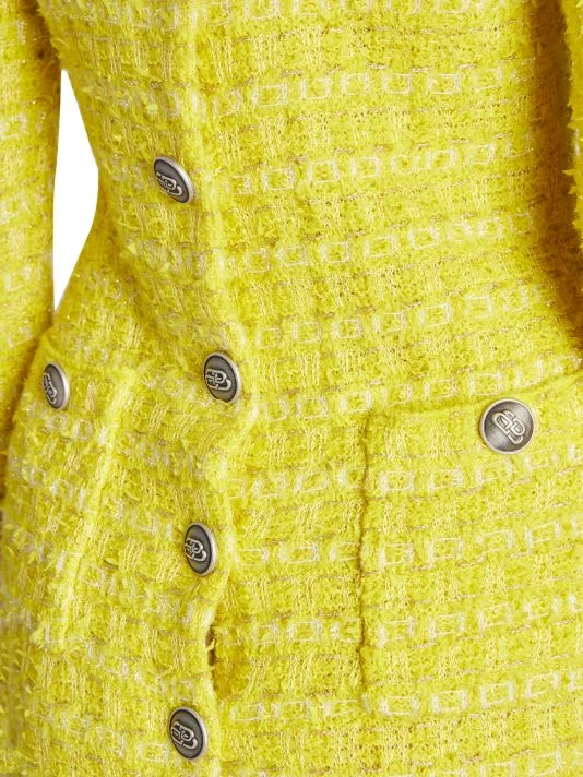 Balenciaga Tweed Buttoned Back-To-Front Midi Dress - Image 6