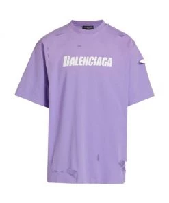 Balenciaga Boxy Logo T-Shirt For Men