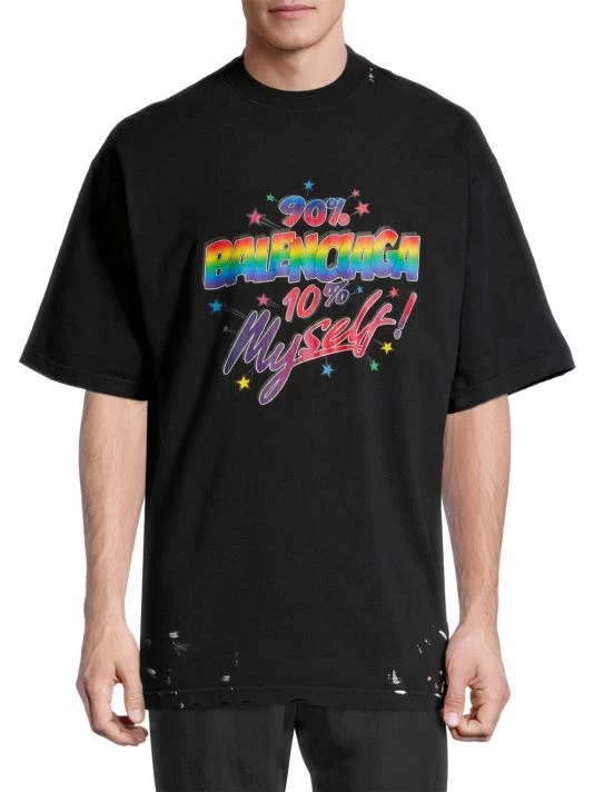 Balenciaga 90/10 Graphic T-Shirt For Men - Image 3