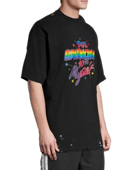 Balenciaga 90/10 Graphic T-Shirt For Men - Image 4