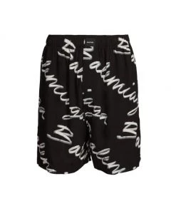 Balenciaga Script Logo Pajama Shorts For Men