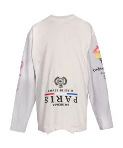 Balenciaga Upside Down Logo T-Shirt For Men