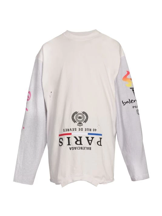 Balenciaga Upside Down Logo T-Shirt For Men