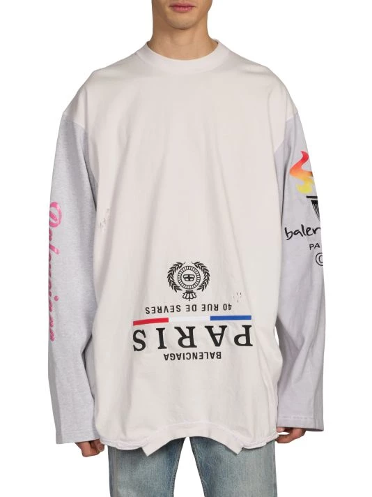 Balenciaga Upside Down Logo T-Shirt For Men - Image 3