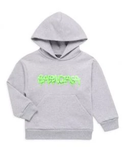 Balenciaga Little Kid's Slime Logo Hoodie For Kids