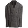 Balenciaga Check Engineered Blazer For Men