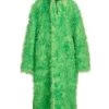 Balenciaga Faux Fur Long Coat For Men
