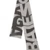 Balenciaga Wool Logo Scarf For Men