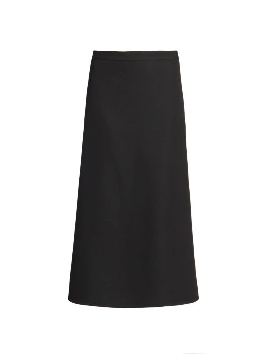 Balenciaga Push-Up Wool Midi-Skirt