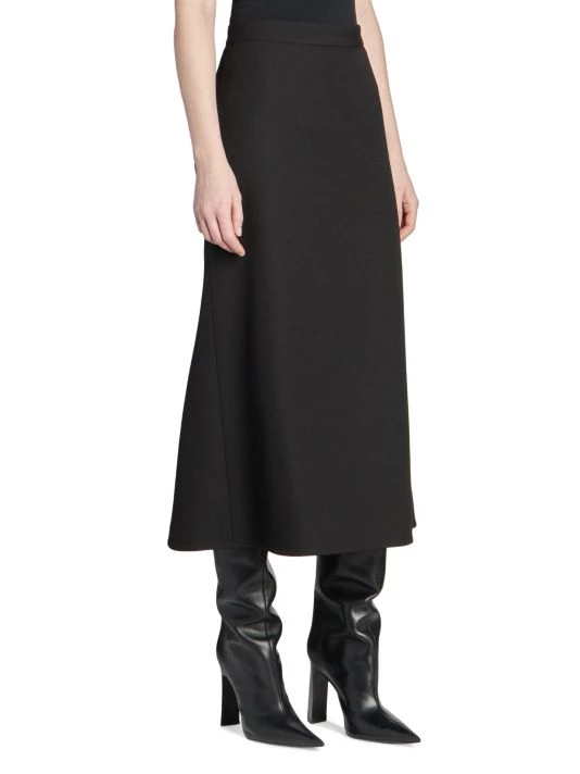 Balenciaga Push-Up Wool Midi-Skirt - Image 4