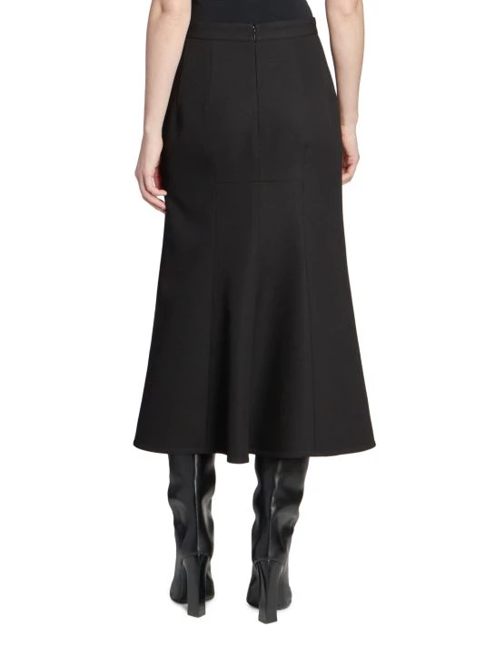 Balenciaga Push-Up Wool Midi-Skirt - Image 5