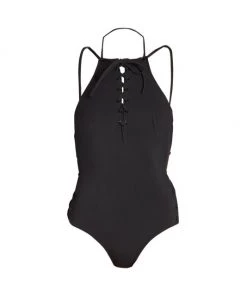 Balenciaga Lace-Up One-Piece Swimsuit