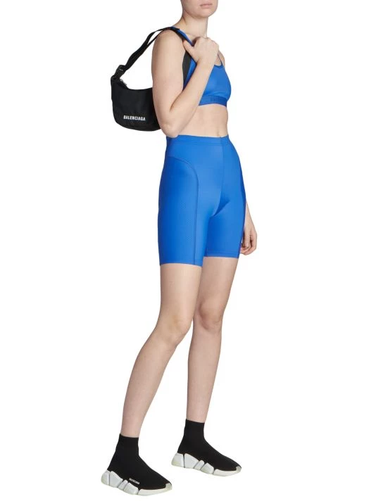 Balenciaga Matte Logo Biker Shorts - Image 2