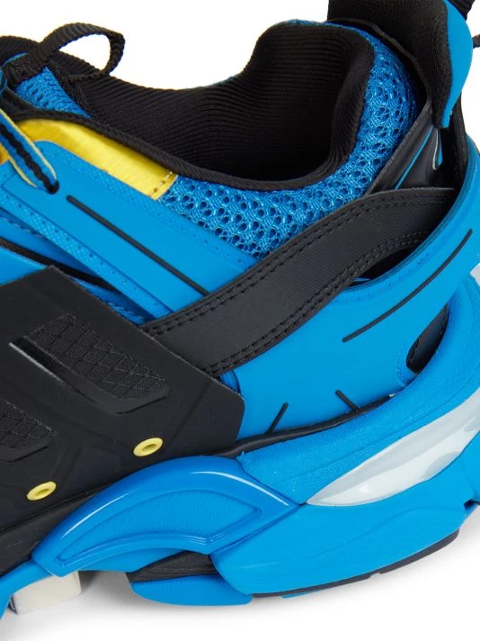 Balenciaga Track Lace-Up Sneakers For Men Blue Yellow Black - Image 6