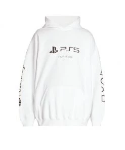 Balenciaga Boxy-Fit Playstation Hoodie For Men