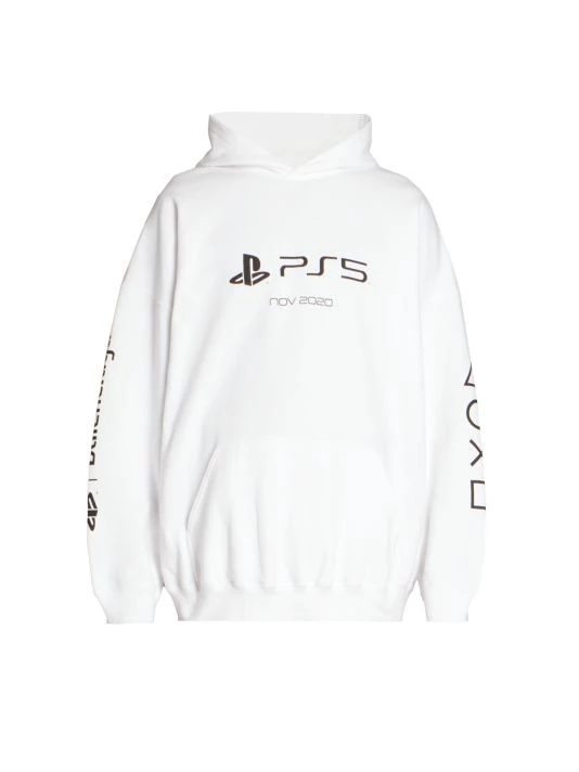 Balenciaga Boxy-Fit Playstation Hoodie For Men