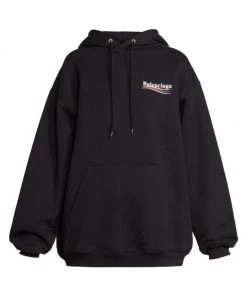 Balenciaga Medium Fit Logo Hoodie
