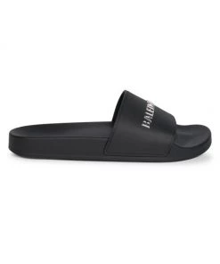 Balenciaga Logo Pool Slides