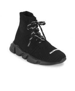 Balenciaga Kid's Speed Lace-Up Sneakers For Kids
