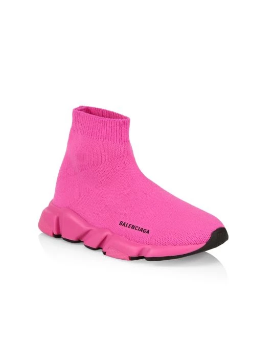Balenciaga Little Kid's & Kid's Neon Speed LT Sock Sneakers For Kids
