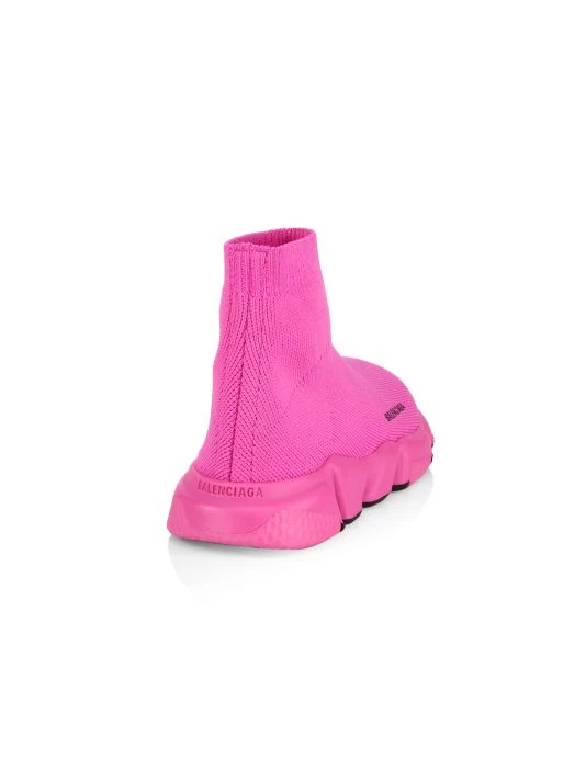 Balenciaga Little Kid's & Kid's Neon Speed LT Sock Sneakers For Kids - Image 2