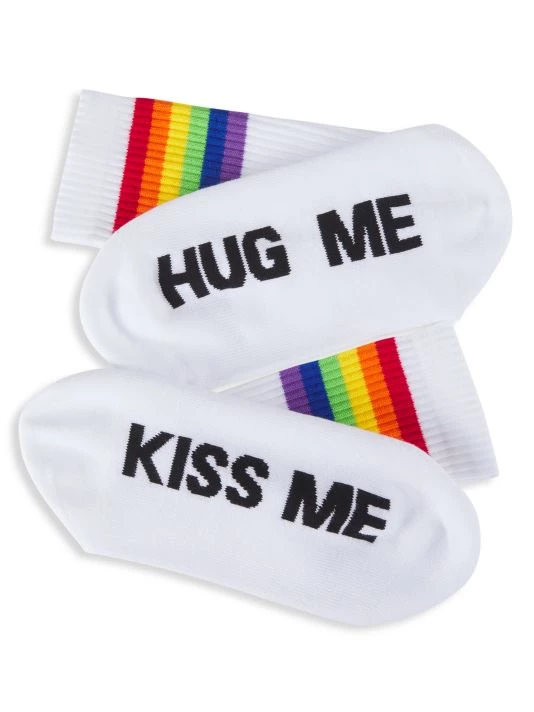 Balenciaga Rainbow Trim Socks For Men - Image 2