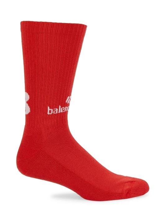 Balenciaga Logo Soccer Socks For Men - Image 2