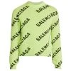 Balenciaga Logo Intarsia Wool-Blend Sweater For Men