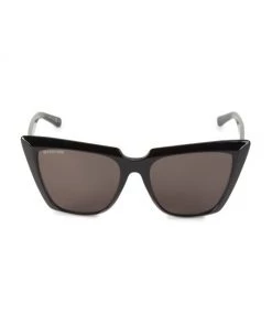 Balenciaga BB0046S-001 55MM Squared Cat Eye Sunglasses